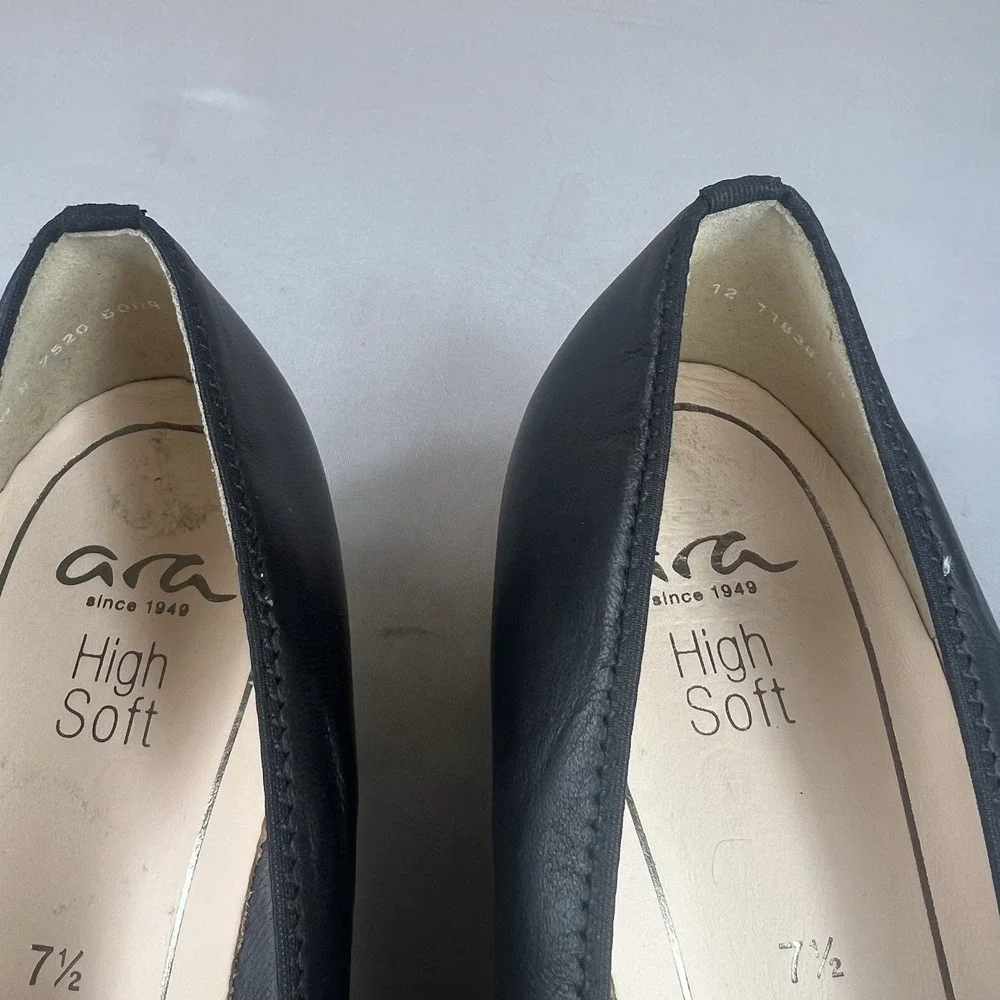 ara Gabrielle High Soft Pumps Women's Size 7.5 Comfort Leather Shoes Since 1949